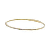 14KT Yellow Gold .50ct Diamond Flex Bangle