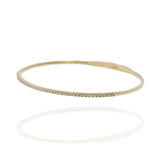 14KT Yellow Gold .50ct Diamond Flex Bangle