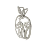 Sterling Silver “I Love NY” Apple Charm