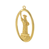 18KT Yellow Gold Vermeil Large Statue of Liberty Charm