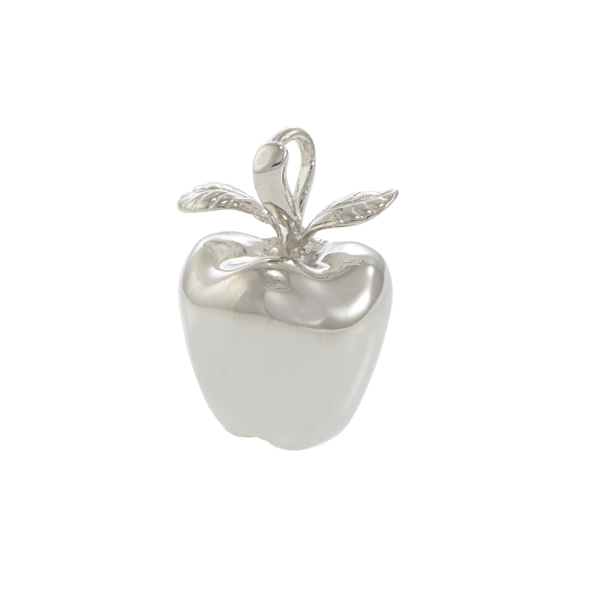 Sterling Silver Large NYC Apple Charm