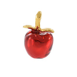 18KT Yellow Gold Vermeil Small Red NYC Apple Charm