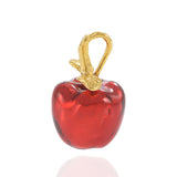 18KT Yellow Gold Vermeil Small Red NYC Apple Charm