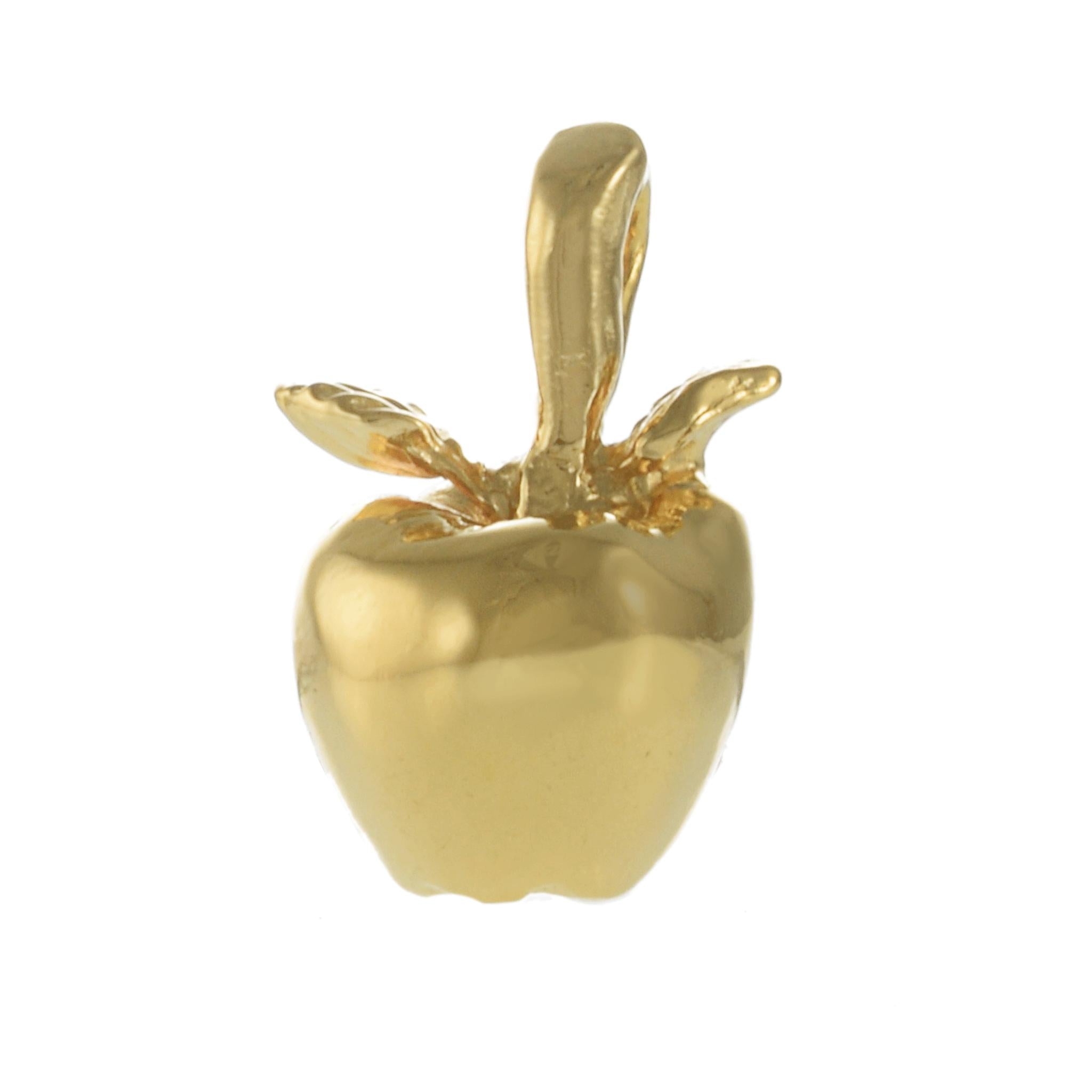 18KT Yellow Gold Vermeil Baby NYC Apple Charm