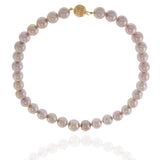 Genuine Pink 11–14MM Graduated Pearl Necklace with 14KT Yellow Gold Clasp