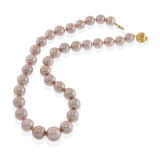 Genuine Pink 11–14MM Graduated Pearl Necklace with 14KT Yellow Gold Clasp