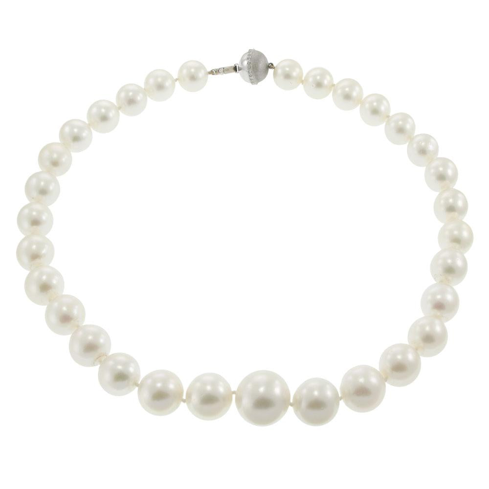 11-17mm White South Sea Pearl Necklace - AAA Quality