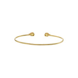 18KT Yellow Gold Yellow Sapphire And Diamond Bangle Bracelet