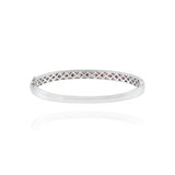14KT White Gold Ruby And Diamond Bangle Bracelet