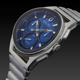 Bulova Curve Series 44MM Stainless Steel Chronograph – Ref. 96A205