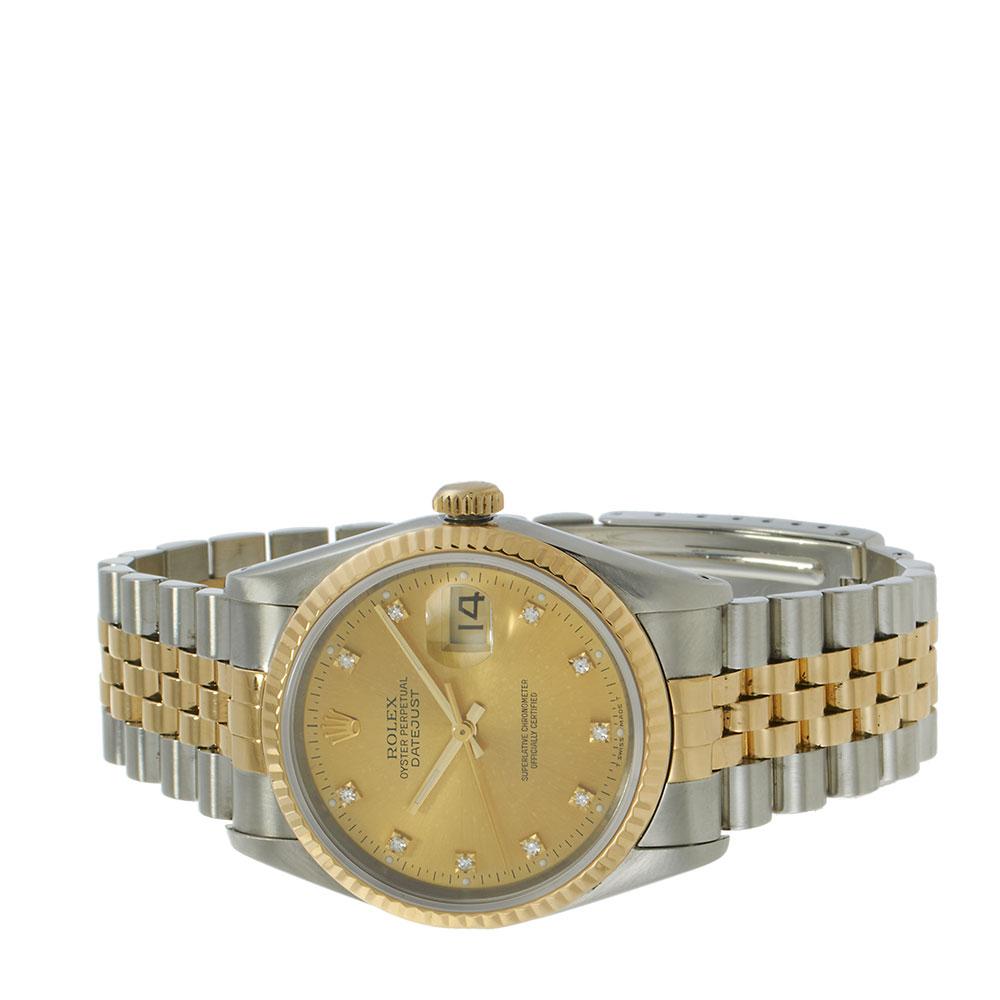 Rolex Datejust 36MM Factory Diamond Dial Ref. 16233