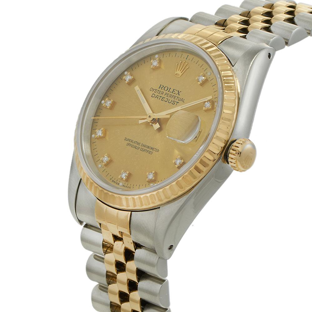 Rolex Datejust 36MM Factory Diamond Dial Ref. 16233