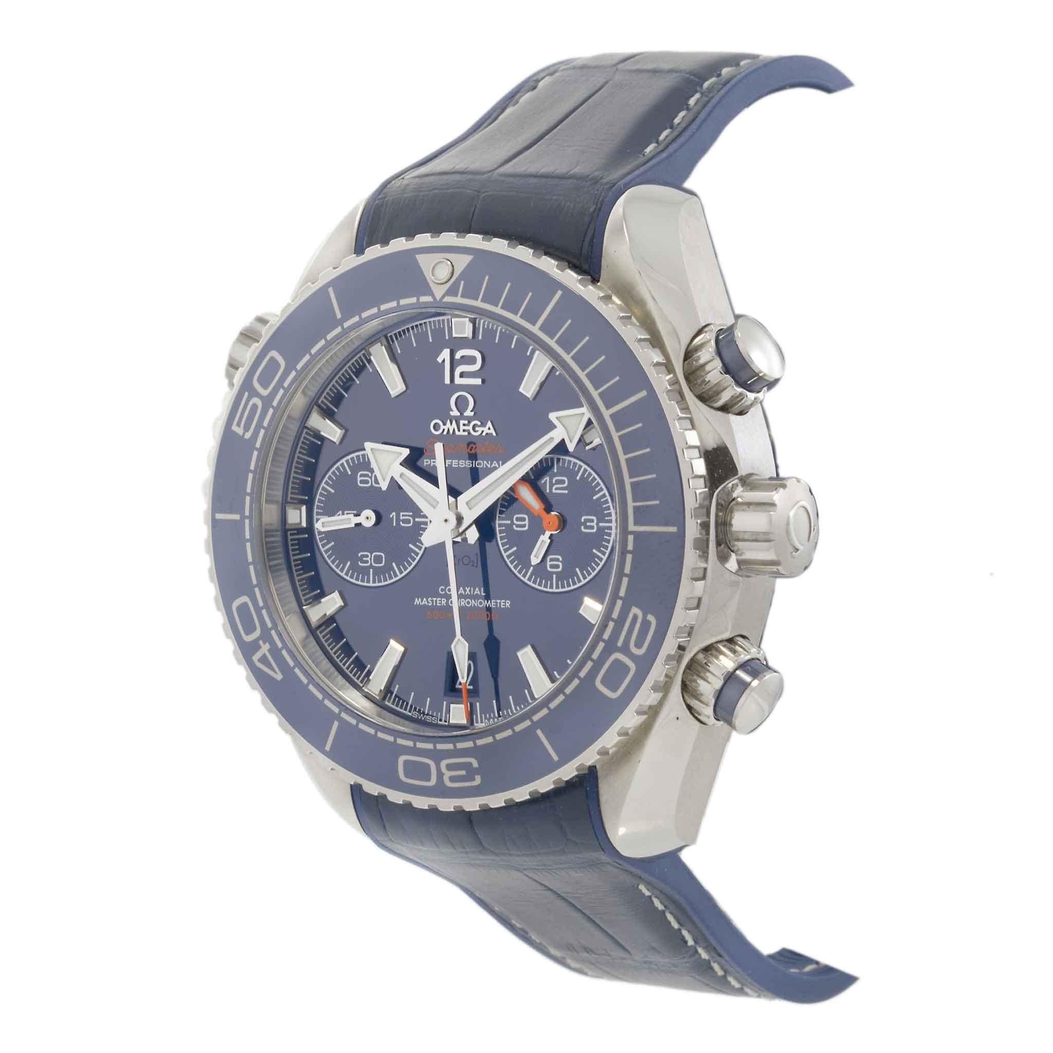 Omega Seamaster Planet Ocean 600M Blue Chronograph –  215.33.46.51.03.001