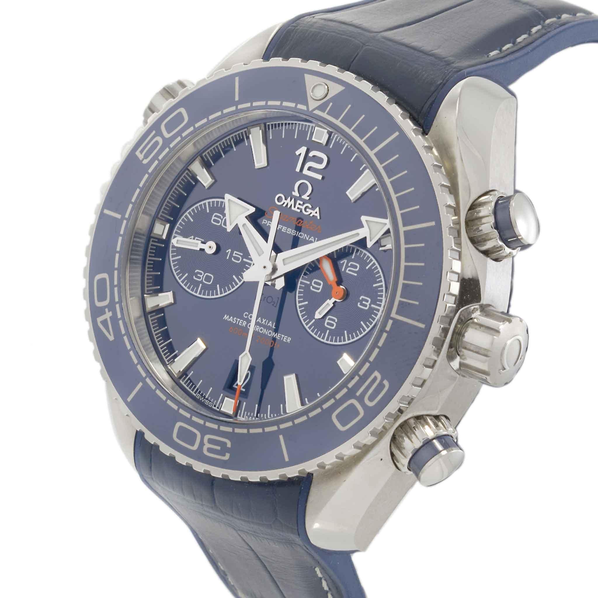 Omega Seamaster Planet Ocean 600M Blue Chronograph –  215.33.46.51.03.001