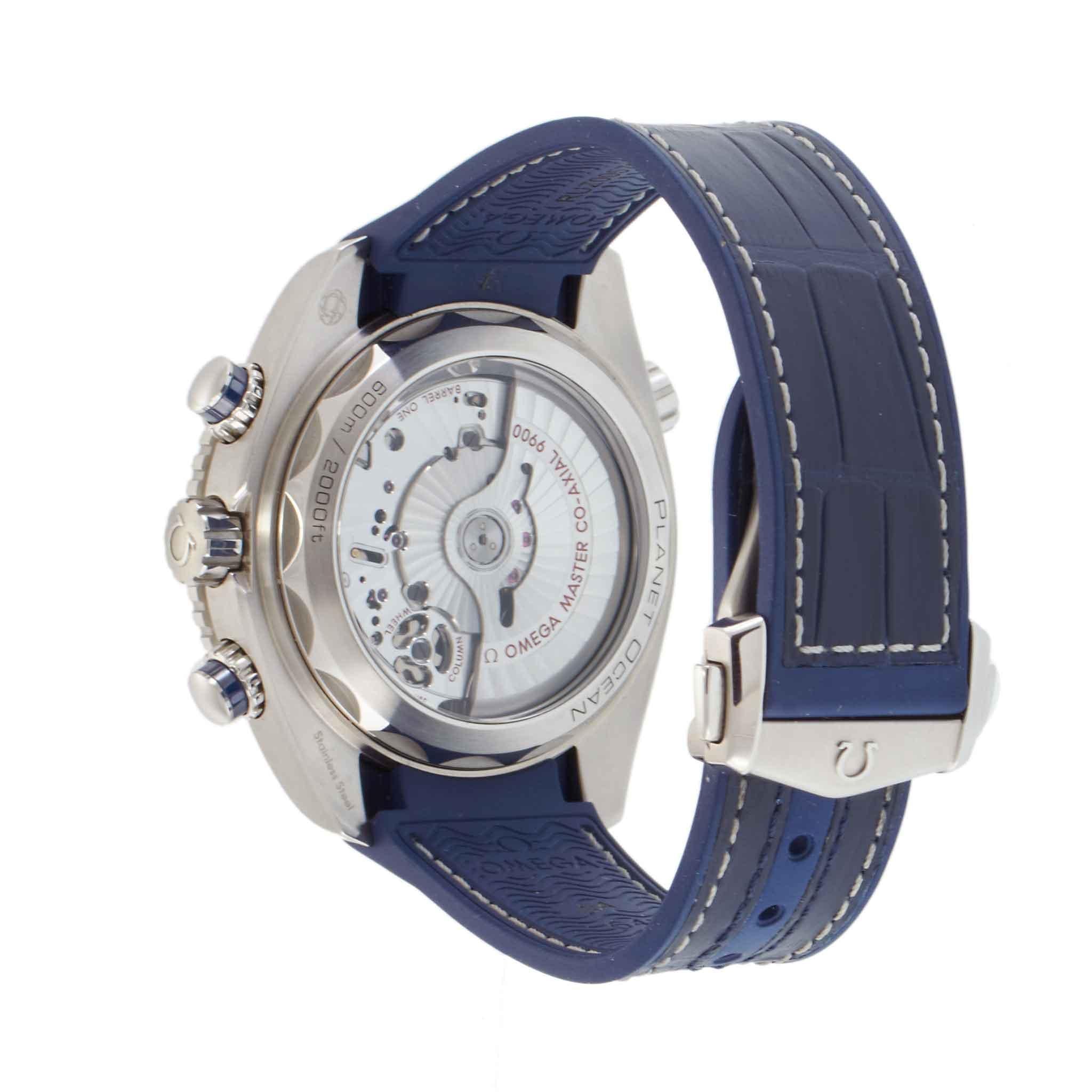 Omega Seamaster Planet Ocean 600M Blue Chronograph –  215.33.46.51.03.001