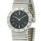 Bvlgari Tubogas Ref. BB26 2TS – Stainless Steel, Black Dial, Quartz