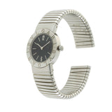 Bvlgari Tubogas Ref. BB26 2TS – Stainless Steel, Black Dial, Quartz