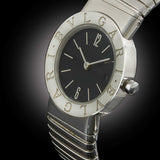 Bvlgari Tubogas Ref. BB26 2TS – Stainless Steel, Black Dial, Quartz