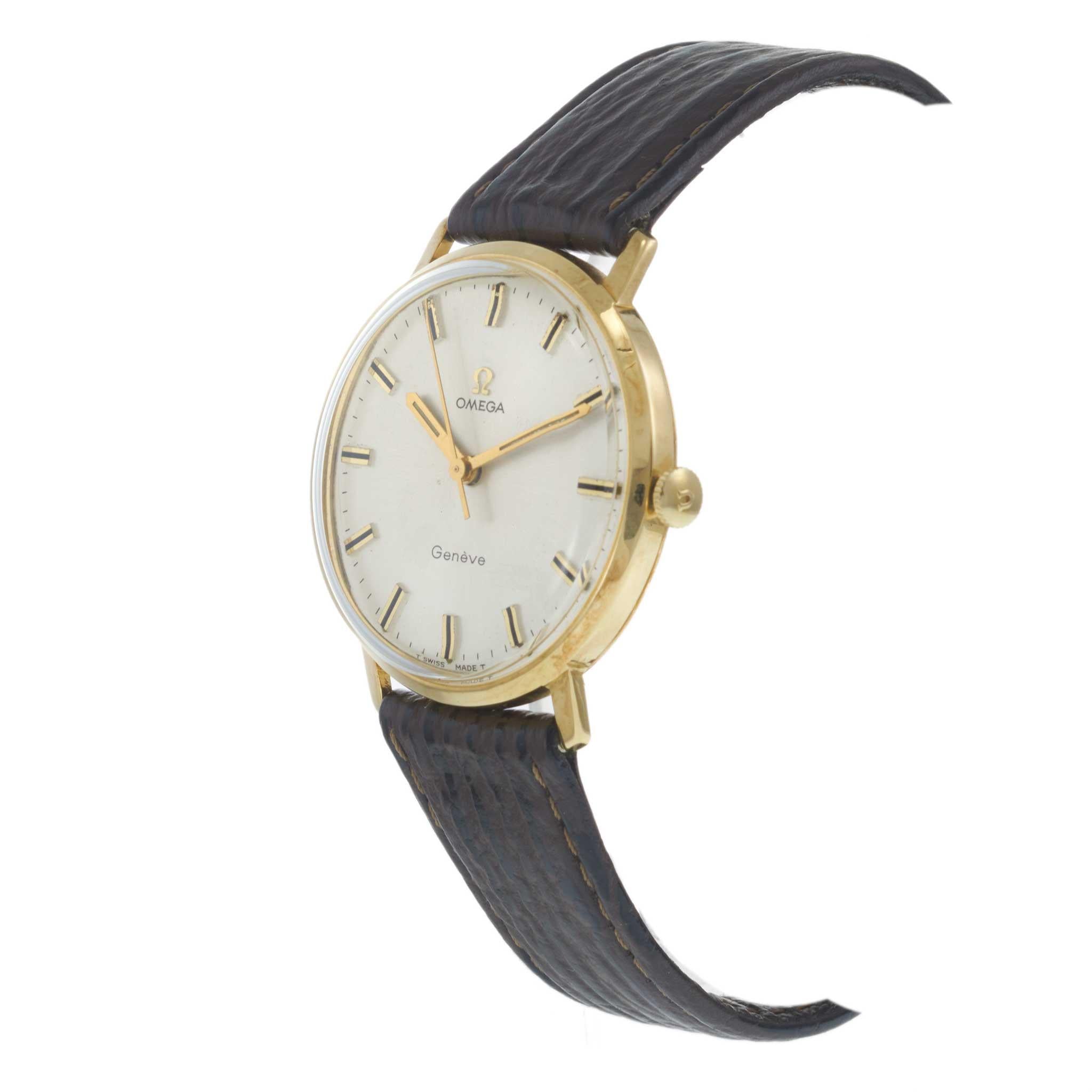 Vintage 1968 Omega Genève 18KT Ref. 131.019 – Manual Wind