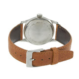 Vintage Zenith 1940s Stainless Steel Military Watch Black Dial