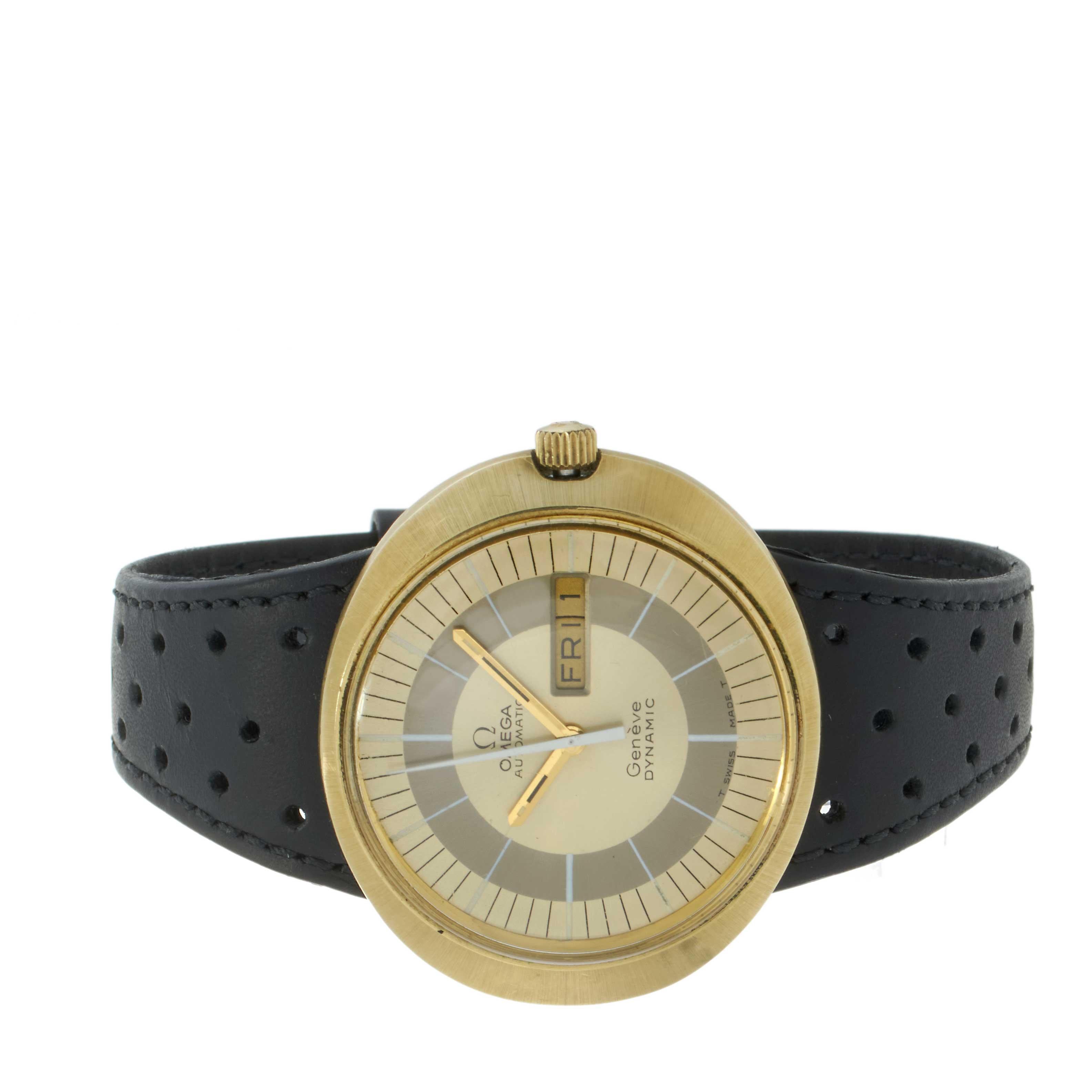 Vintage 1970s Omega Genève Jumbo 40MM Elliptical Automatic