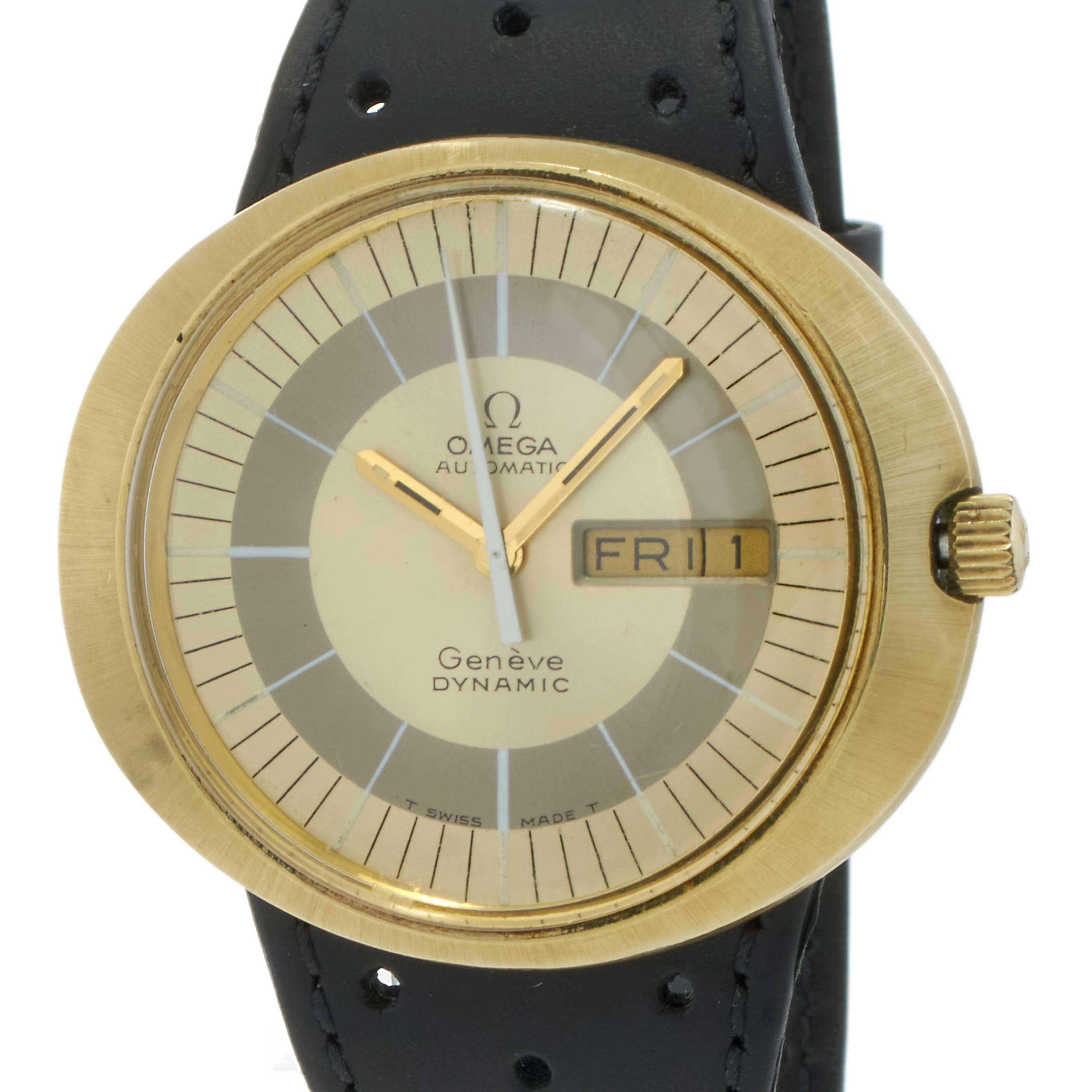 Vintage 1970s Omega Genève Jumbo 40MM Elliptical Automatic