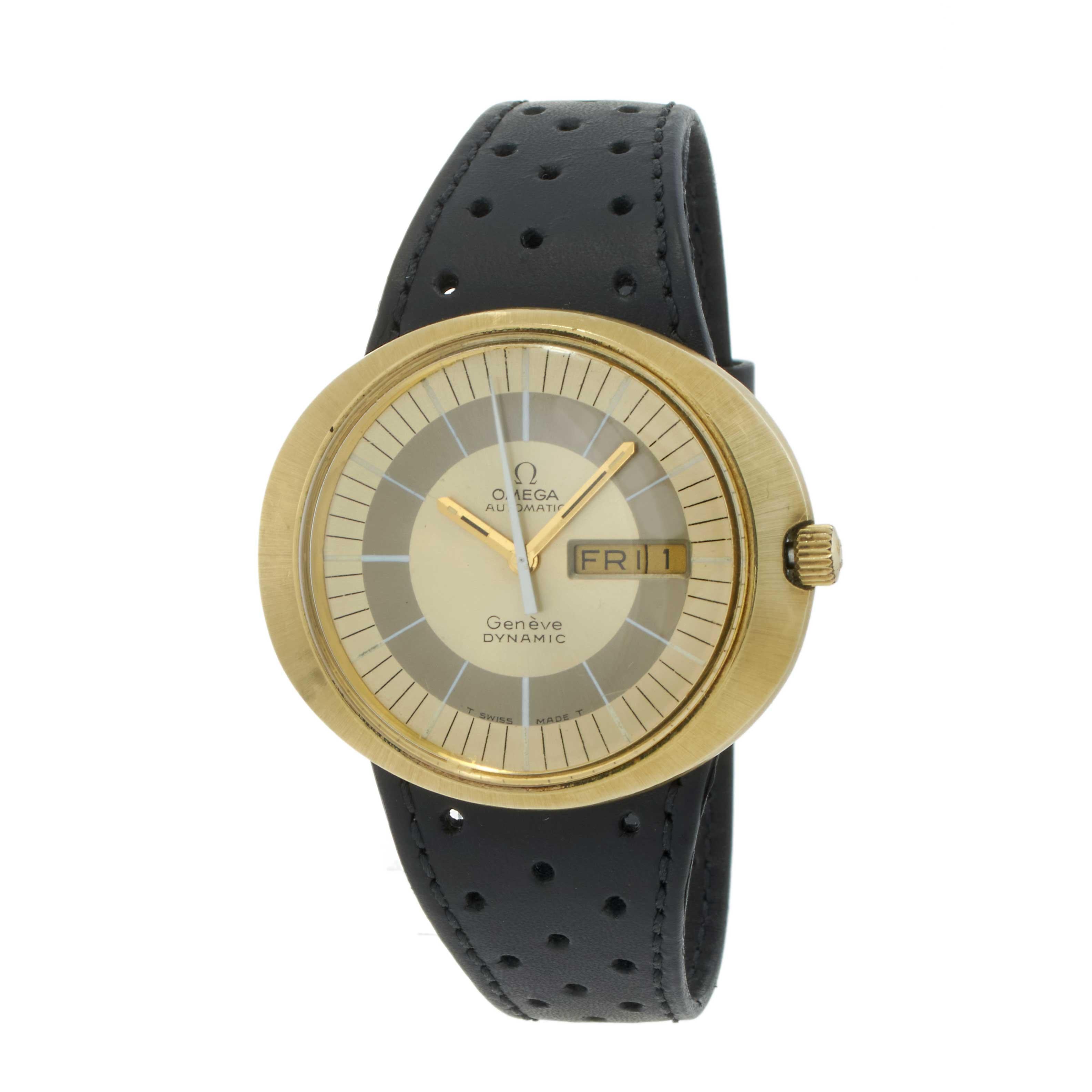 Vintage 1970s Omega Genève Jumbo 40MM Elliptical Automatic