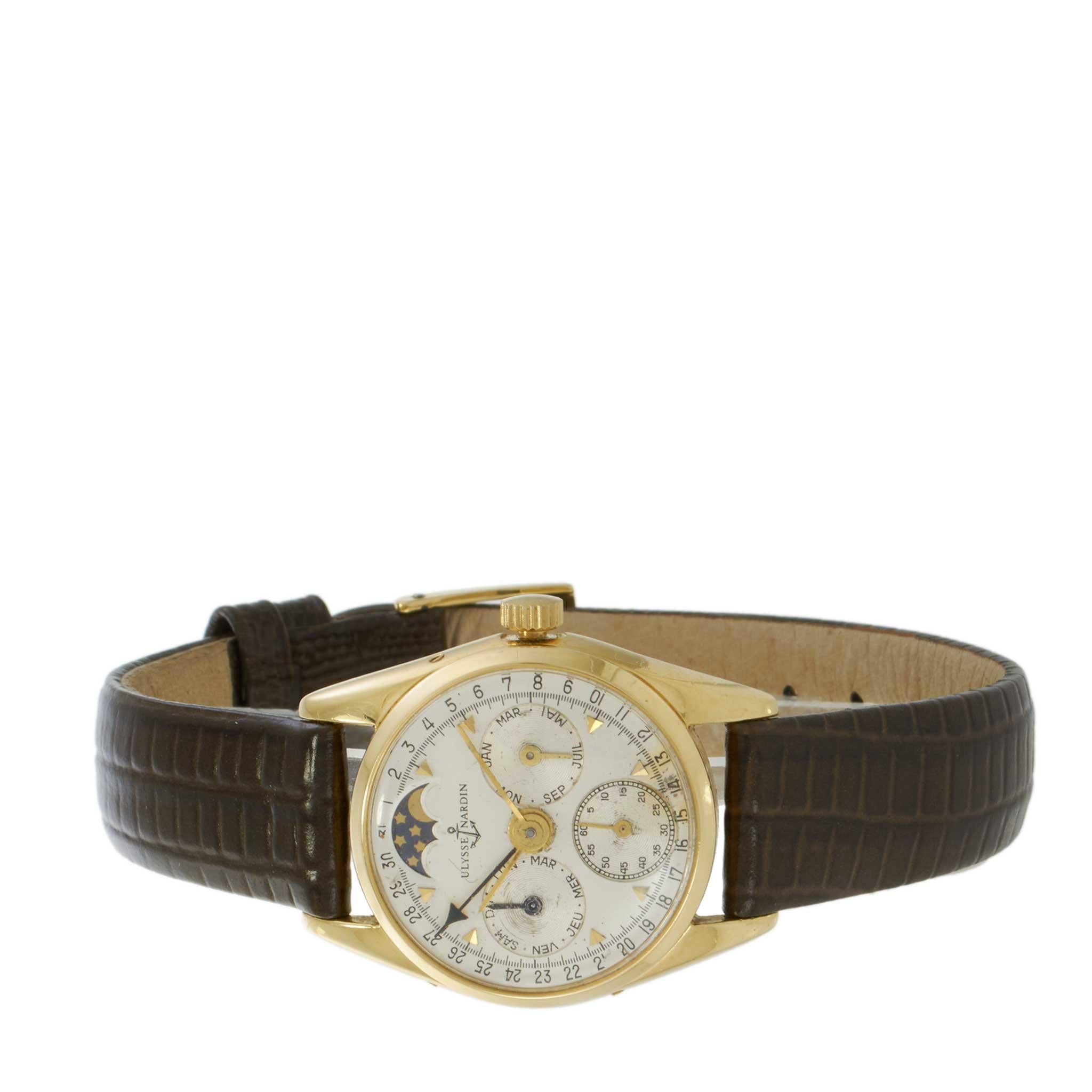 Vintage 1980’s Ulysse Nardin Ref. 311/51 18KT Yellow Gold