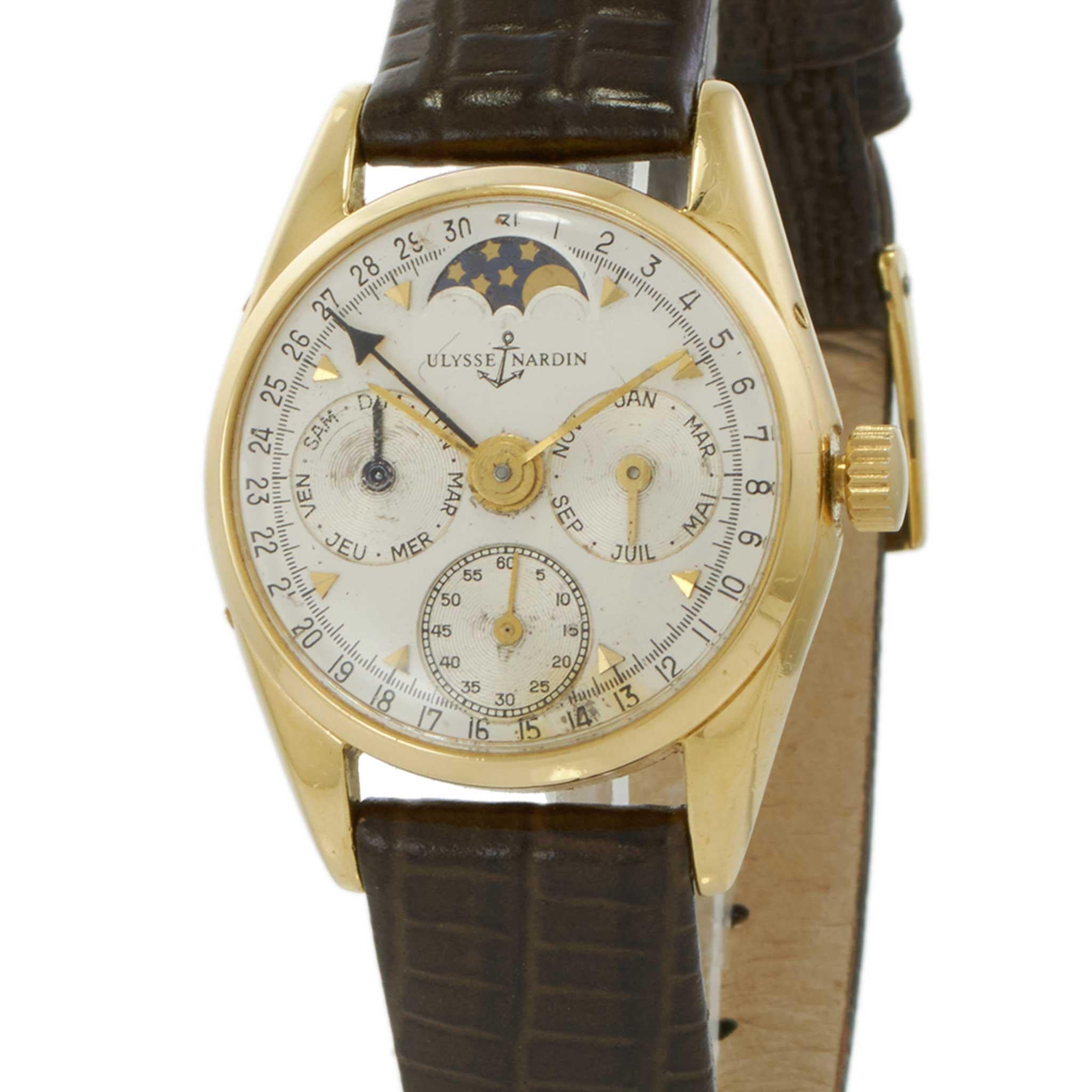 Vintage 1980’s Ulysse Nardin Ref. 311/51 18KT Yellow Gold