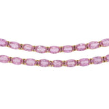 18KT Rose Gold Pink Sapphire 29-Inch Tennis Necklace
