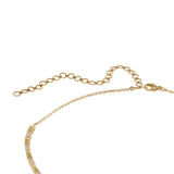 14KT Yellow Gold Alternating Diamond Link Necklace