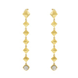 CHIMENTO 18KT Yellow Gold Armillas Secret Hanging Earrings with Diamonds