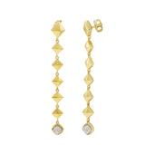CHIMENTO 18KT Yellow Gold Armillas Secret Hanging Earrings with Diamonds
