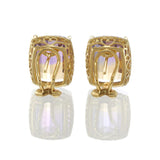 18KT Yellow Gold Ametrine and Diamond Earrings