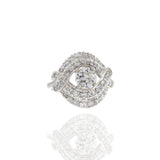Estate Art Deco Platinum and Diamond Ring