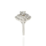 Estate Art Deco Platinum and Diamond Ring