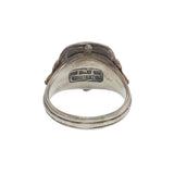 Vintage Silver And 18KT Yellow Gold Constantine Ring