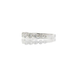 18KT White Gold Graduated Bezel Set Diamond Band