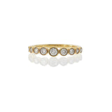18KT Yellow Gold Bezel Set Diamond Band