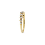 18KT Yellow Gold Bezel Set Diamond Band