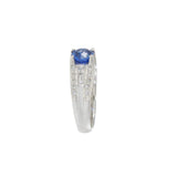 18KT White Gold Sapphire and Diamond Ring