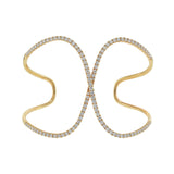 18KT Rose Gold Double Circle Diamond Bangle
