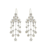 Retro Era 14KT White Gold Diamond Chandelier Earrings