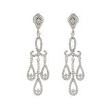 18KT White Gold Chandelier Diamond Earrings