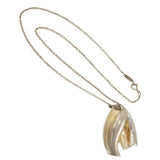 Vintage Tiffany & Co. Frank Gehry Brushed Silver Pendant Necklace