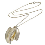 Vintage Tiffany & Co. Frank Gehry Brushed Silver Pendant Necklace