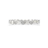 18KT White Gold Diamond Octagon Eternity Band