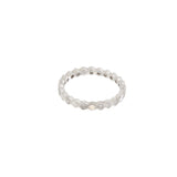 18KT White Gold Diamond Octagon Eternity Band