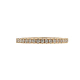 14KT Rose Gold Round Cut Diamond Band