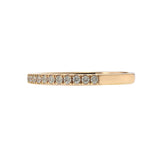 14KT Rose Gold Round Cut Diamond Band